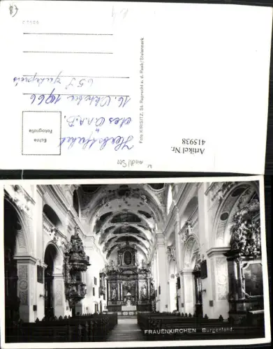 415938,Frauenkirchen Kirche Innenansicht Kanzel
