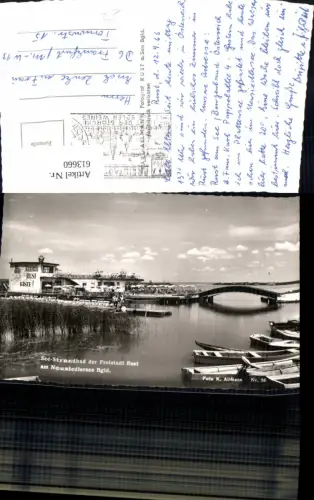 613660,Foto Ak Rust See-Strandbad Neusiedlersee Boote