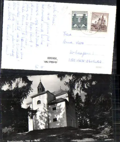 709300 Foto AK Rosalienkapelle Rosalia Forchtenstein Kapelle