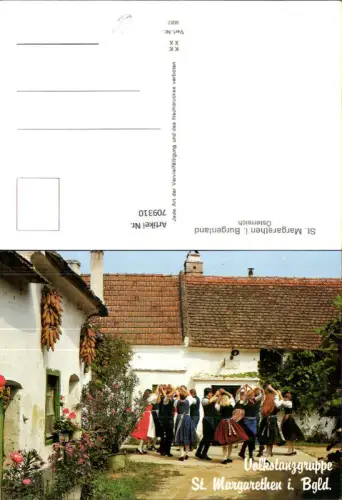 709310 St Margarethen i. Burgenland Volkstanzgruppe Tracht Tanzen