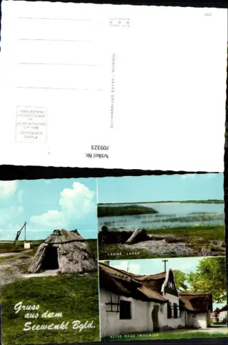 709323 Mehrbild AK Seewinkel Burgenland Altes Haus i. Illmitz Lange Lacke