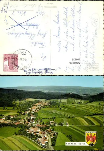 709326 Fliegeraufnahme Markt Sankt Martin Landsee mit Ruine Landsee pub Alpine Luftbild FÖ 57221