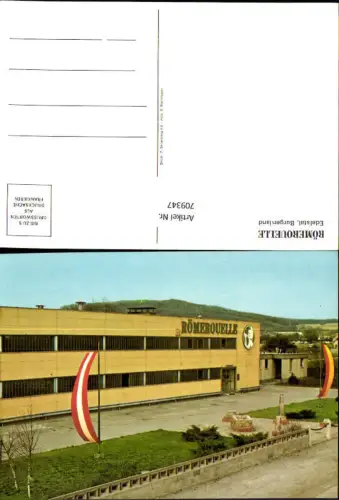 709347 Edelstal Römerquelle Mineralwasser Reklame Fabrik