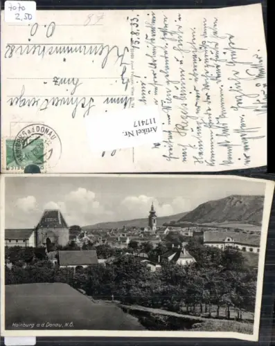 117417,Hainburg a.d. Donau Teilansicht 1930