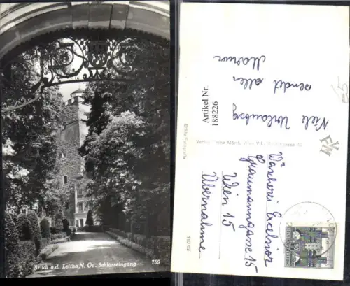 188226,Bruck a. d. Leitha Schloss Eingang