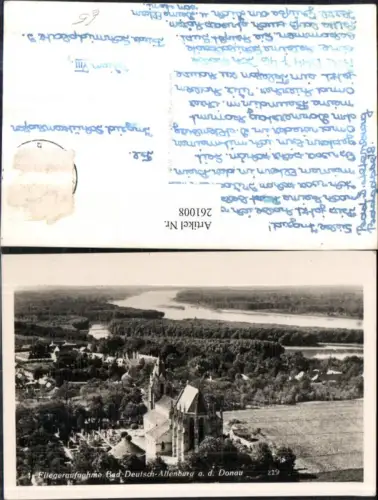 261008,Bad Deutsch-Altenburg an d. Donau Teilansicht Kirche Fliegeraufnahme 229