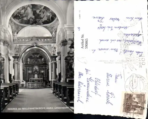 590865,Foto Ak Maria-Lanzendorf Wallfahrtskirche Innen Kirche