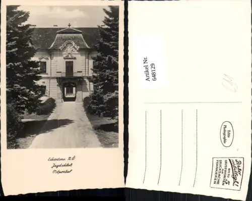 648129,Foto Ak Eckartsau Jagdschloß Ostportal Schloss