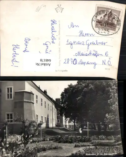 648178,Foto Ak Zistersdorf Schlosspark