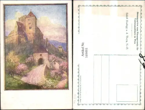 169493,Hardegg Schloß Hardegg a. d. Thaya Künstler Ak sign R. Moser