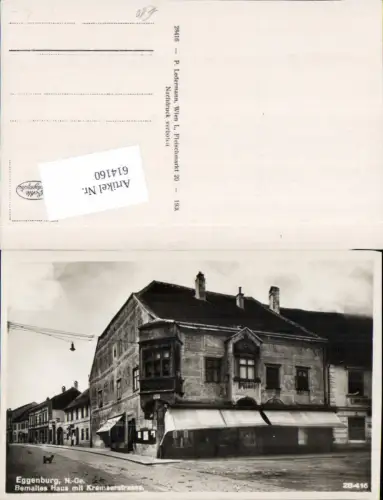 614160,Eggenburg Bemaltes m. Kremserstraße 1930