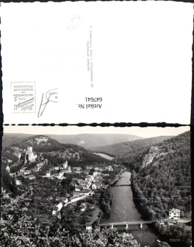 647641,Foto Ak Hardegg a. d. Thaya Ansicht m. Burg