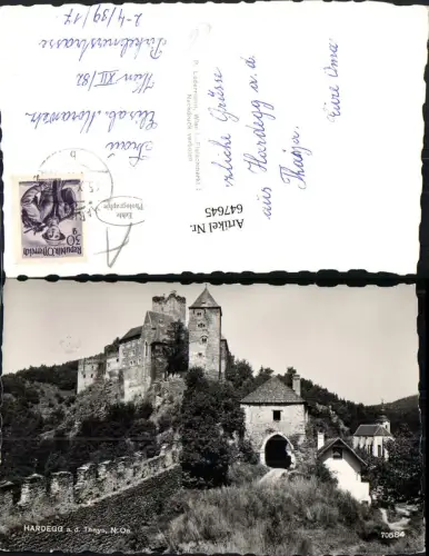 647645,Foto Ak Hardegg a. d. Thaya Burg