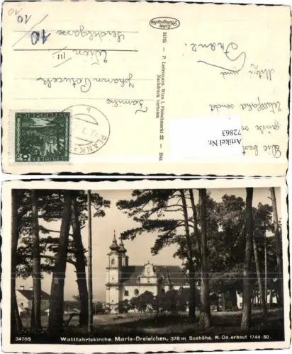 72863,Maria Dreieichen b. Horn Waldpartie 1941 Ledermann 34705