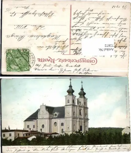 72872,Gruss aus Maria Dreieichen b. Horn 1905