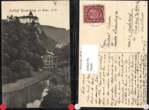 74428,Foto AK Schloss Rosenburg a. Kamp bei Mold