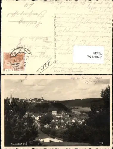 74448,Drosendorf a.d. Thaya Ortsansicht bei Zissersdorf