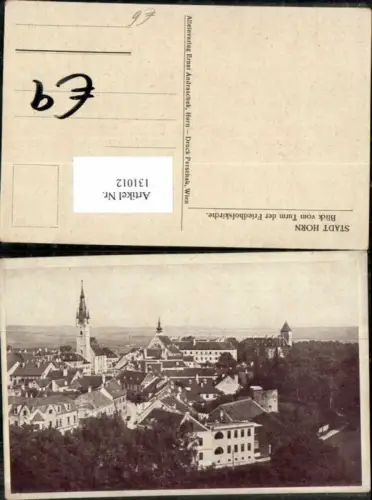 131012,Stadt Horn Blick vom Turm der Friedhofskirche