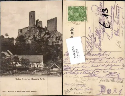 131037,Ruine Grub bei Messern Irnfritz Horn