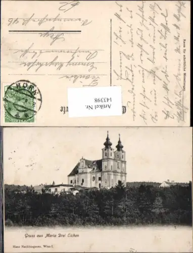 143398,Gruss aus Maria Dreieichen Drei Eichen 1900