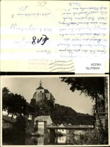 196329,Raabs Drosendorf Brücke Kirche