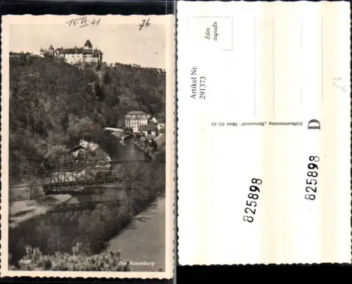 291373,Rosenburg Schloss Brücke