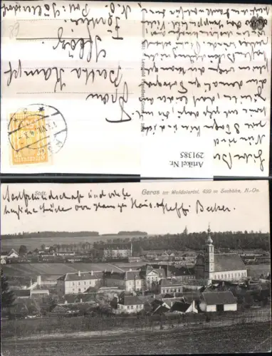 291385,Geras im Waldviertel Teilansicht m. Stift