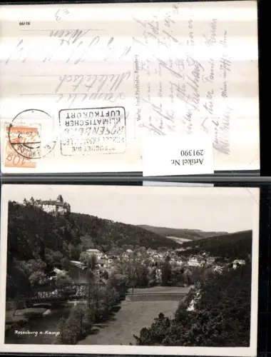 291390,Rosenburg am Kamp Totale m. Schloss Burg Brücke