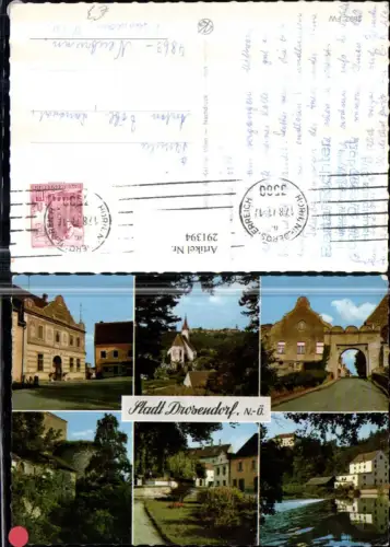 291394,Stadt Drosendorf Teilansicht Kirche Tor Wehr Straßenansicht Mehrbildkarte