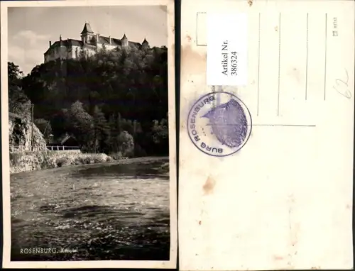 386324,Rosenburg im Kamptal Blick zum Schloss