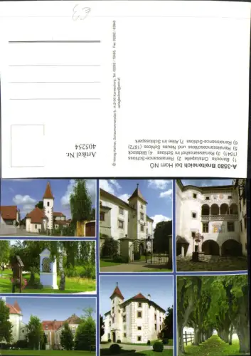 405254,Breiteneich b. Horn Schloss Kapelle Bildstock Mehrbildkarte