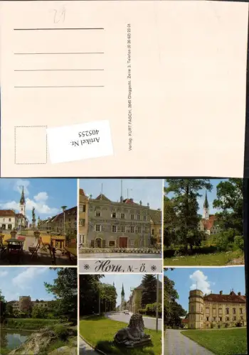 405255,Horn Brunnen Kirche Schloss Mehrbildkarte