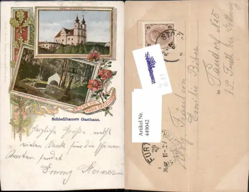449042,Litho Gruß aus Maria Dreieichen Kirche Kapelle Mehrbildkarte