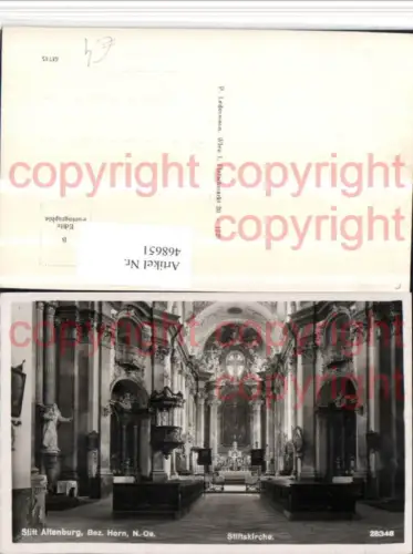 468651,Stift Altenburg Stiftskirche Kirche Innenansicht