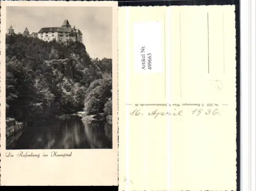499663,Rosenburg im Kamptal Schloss