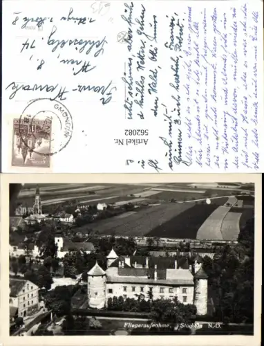 562082,tolle Fliegeraufnahme Stockern b. Horn Maria Dreieichen Meiseldorf