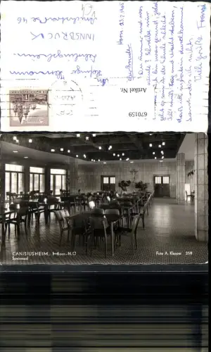 670159,Foto Ak Horn Canisiusheim Speisesaal Interieur pub A. Klapper 258