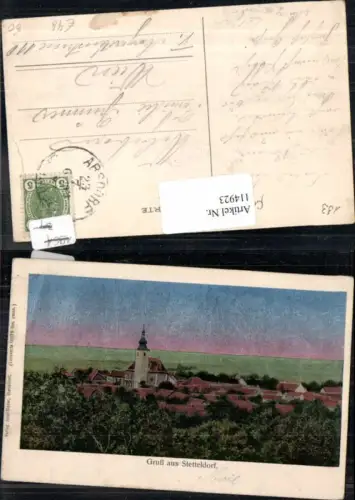 114923,Lunakarte Luna AK Gruss aus Stetteldorf am Wagram bei Korneuburg RAR