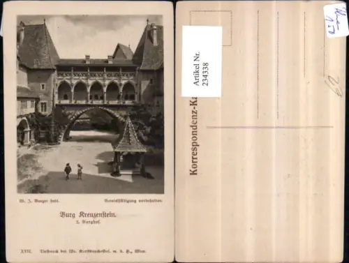 234338,Burg Kreuzenstein b. Korneuburg Burghof