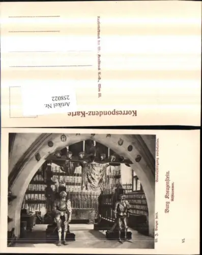 258022,Burg Kreuzenstein b. Leobendorf Rüstkammer Rüstung Schwerte