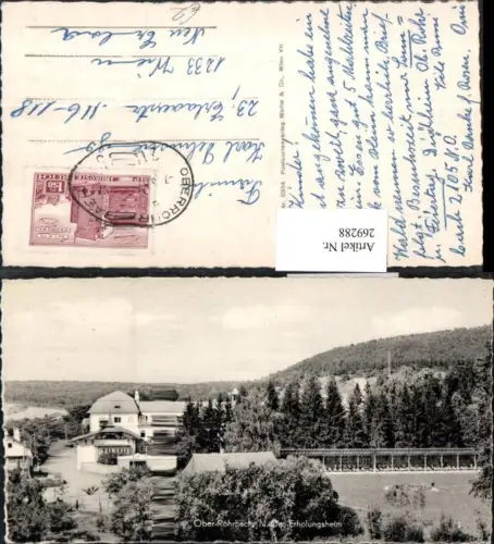 269288,Ober Rohrbach Erholungsheim Wald u. Bergkulisse