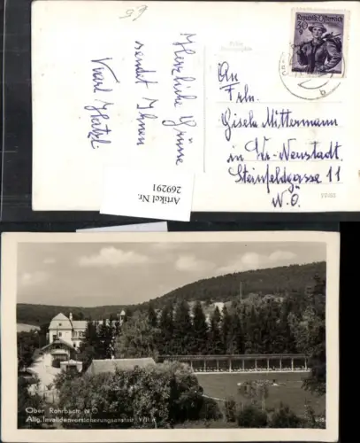 269291,Ober Rohrbach Erholungsheim Wald u. Bergkulisse