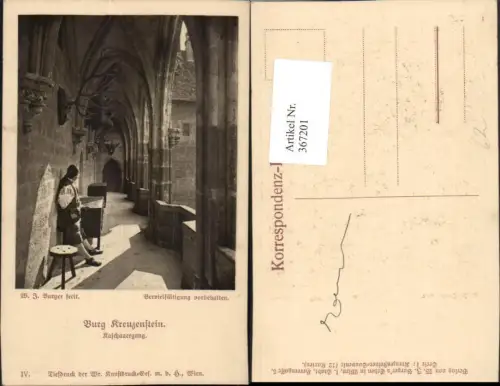 367201,Burg Kreuzenstein b. Leobendorf Kaschauergang Gang Trophäen