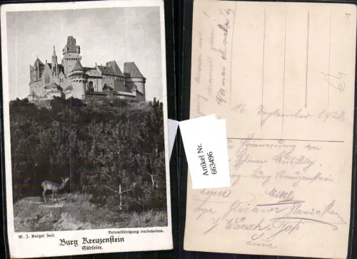 663496, W. Burger Burg Kreuzenstein bei Leobendorf Korneuburg