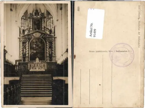 91499,Göttweig Furth Kirche Altar Innen 1930