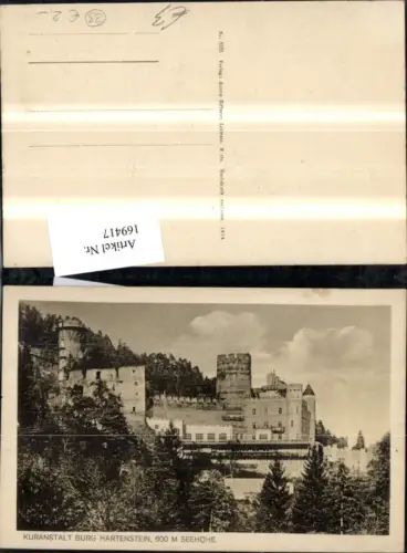 169417,Weinzierl am Walde Burg Hartenstein Kaltwasserheilstätte