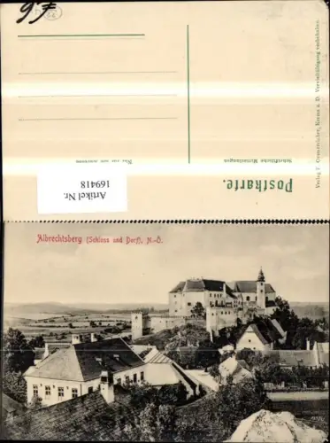 169418,Albrechtsberg Schloss u. Dorf