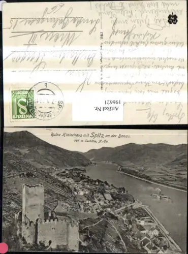 196621,Ruine Hinterhaus m. Spitz a. d. Donau