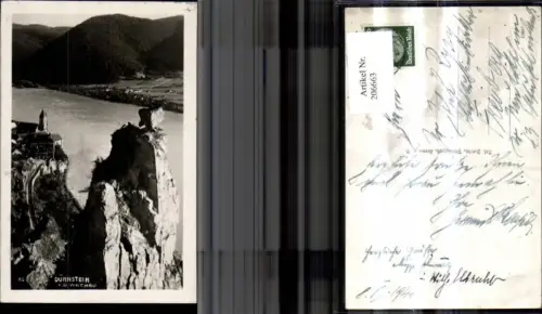 206663,Dürnstein a. d. Donau Wachau Foto Ak Burg