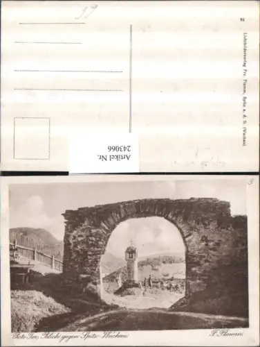 243066,Rote Tor Blick geg. Spitz in d. Wachau Bildstöckl pub Franz Flamm 84